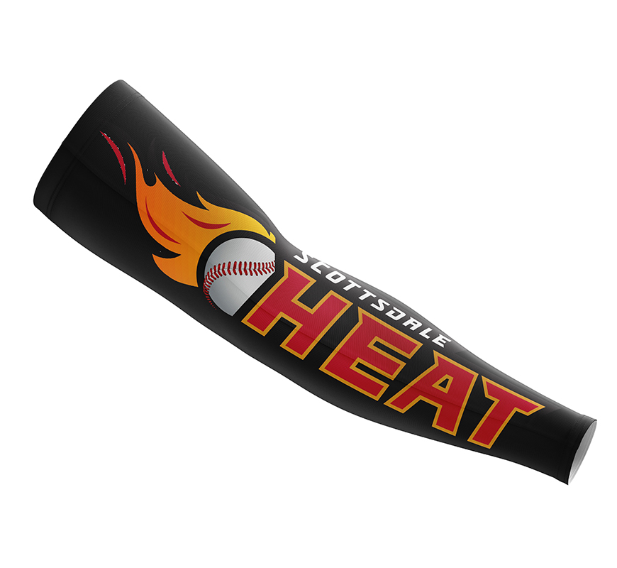 Heat baseball arm sleeve